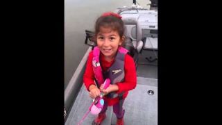 Avery crushes huge bass on barbie pole!
