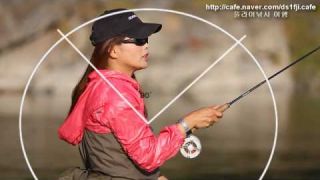 Woman Fly casting